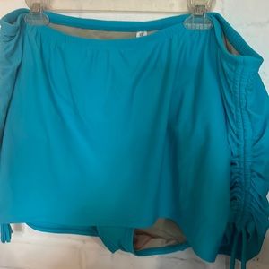 Aqua swim skirted bottoms. Lane Bryant 24